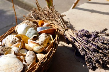 kabukları ve lavanta