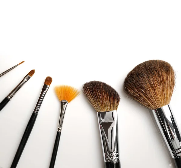 Brosse set maquillage vue du dessus — Photo