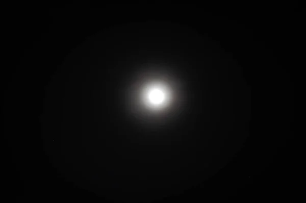 Noite Céu Escuro Lua Lua Cheia Noite — Fotografia de Stock