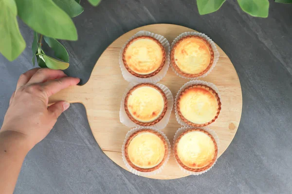 Torte Käsetorte Oder Torte Tablett Zum Servieren — Stockfoto