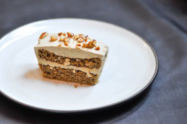 kahveli kek ya da banoffee ya da banoffee kek ya da bir parça kek.