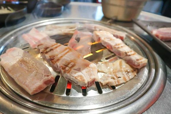 Gegrilltes Schweinefleisch Ofen Gegrilltes Schweinefleisch Oder Koreanisches Grillfleisch — Stockfoto