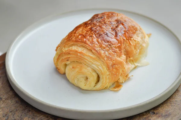 Croissant French Croissant Chocolate Croissant French Brea — Stock Photo, Image