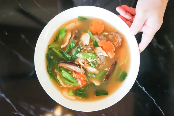 Noodles Stir Fried Noodles Vegetable Soup Chinese Noodles — Fotografie, imagine de stoc