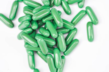 İlaç veya ilaç, hap, hap ve kapsül veya yeşil ilaç