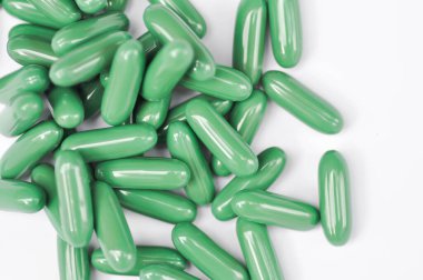 İlaç veya ilaç, hap, hap ve kapsül veya yeşil ilaç