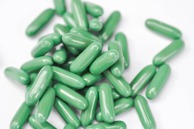 İlaç veya ilaç, hap, hap ve kapsül veya yeşil ilaç