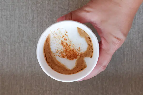 Hot Cofffee Cappuccino Coffee Latte Coffee Mocha Coffee Serve — Foto Stock