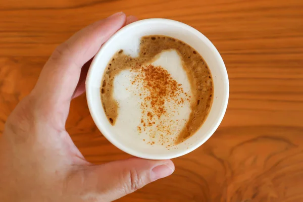 Hot Cofffee Cappuccino Coffee Latte Coffee Mocha Coffee Serve — Photo