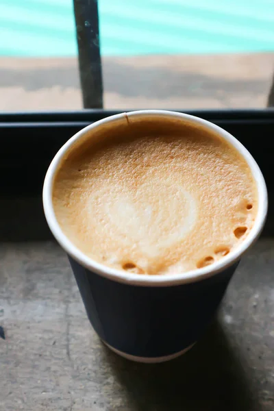 Hete Koffie Cappuccino Koffie Hete Latte Koffie Hete Mokka Koffie — Stockfoto