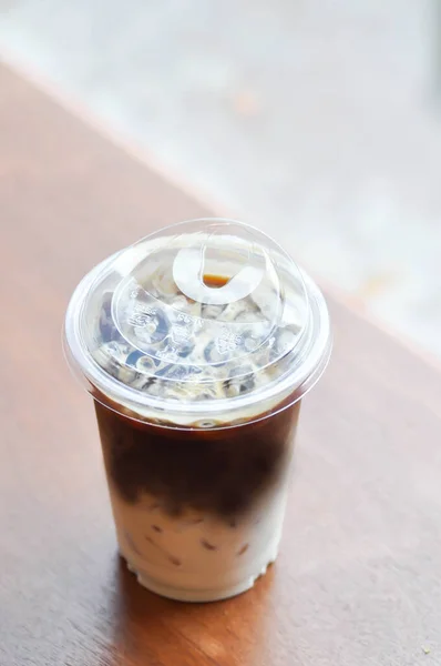 Kaffee Eiskaffee Oder Eisgekühlter Cappuccino Oder Eisgekühlter Latte Kaffee Oder — Stockfoto