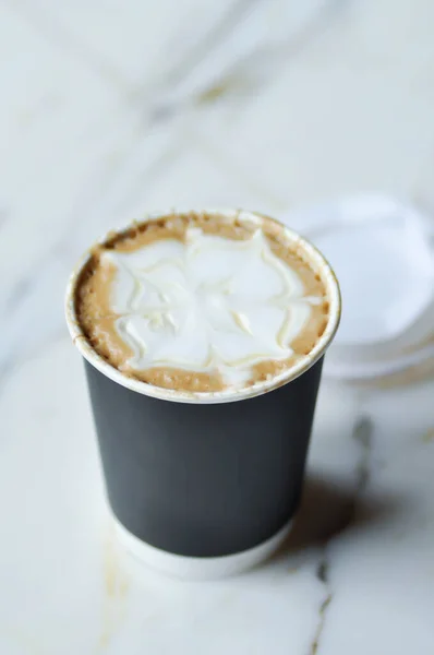 Forró Kávé Cappuccino Kávé Vagy Latte Kávé Vagy Mokka Kávé — Stock Fotó