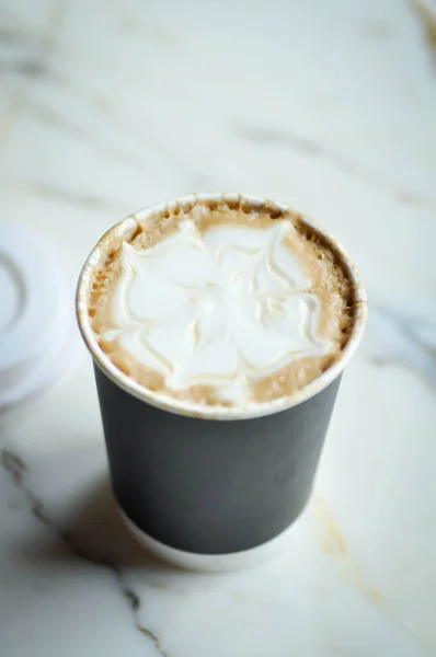 Forró Kávé Cappuccino Kávé Vagy Latte Kávé Vagy Mokka Kávé — Stock Fotó