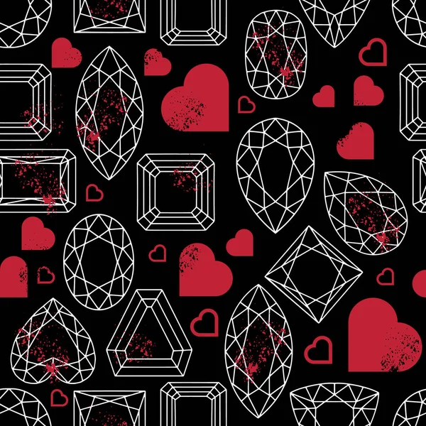 Vektör desensiz mücevherler sanat ve herat arkaplanlarını çiziyor