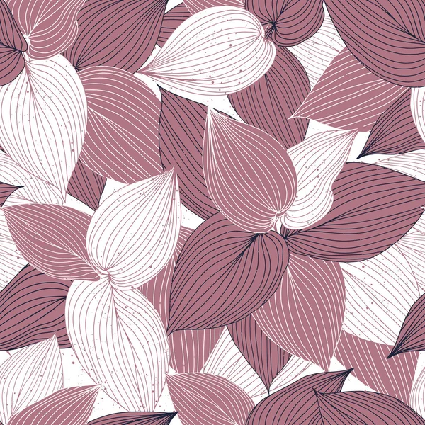 Seamless Background Hosta Leaves Perfect Textile Fabric Wallpapers Graphic Art — Stok Vektör
