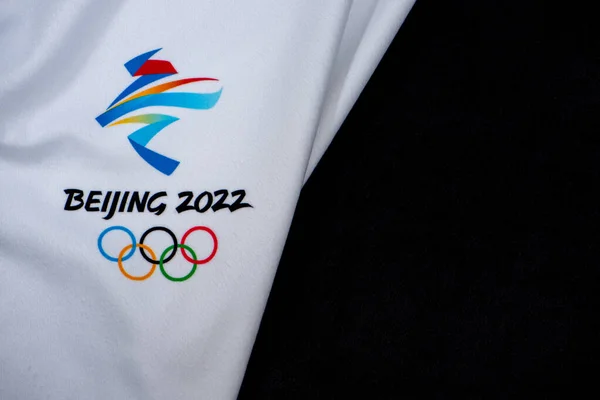 Beijing Kina Januari 2022 Logotyp För Vinter Olympiska Spel 2022 — Stockfoto