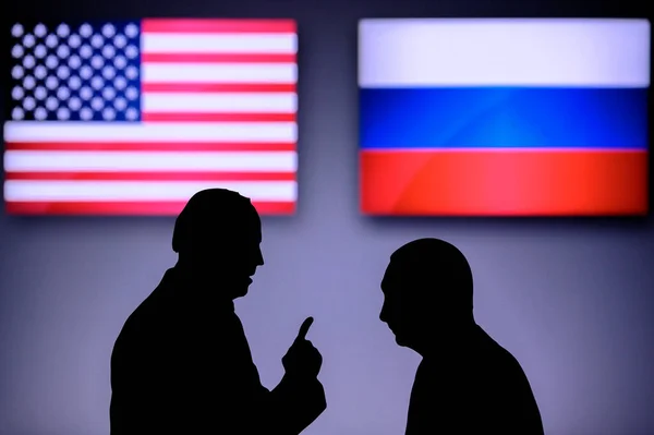 莫斯科 俄罗斯 24岁 俄罗斯总统普京和美国总统拜登正在讨论俄罗斯和乌克兰之间的冲突 — 图库照片