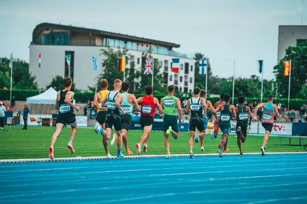 Samorin Slovakia July Running Track Field Professional 800M Male Race —  Fotos de Stock