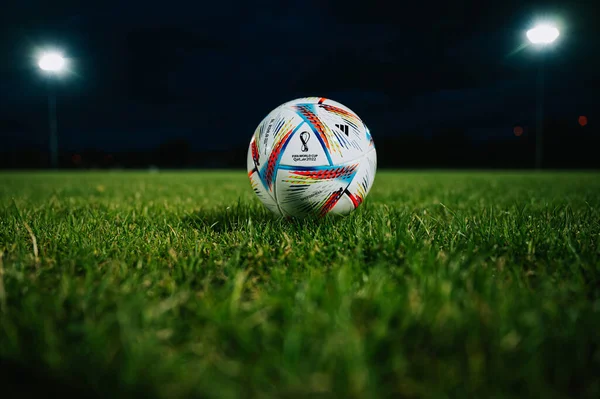 Qatar Doha July 2022 Official Adidas Fifa World Cup Football — ストック写真