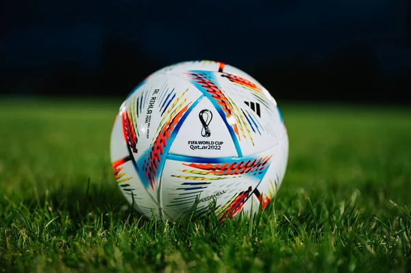 Qatar Doha July 2022 Official Adidas Fifa World Cup Football — Stockfoto