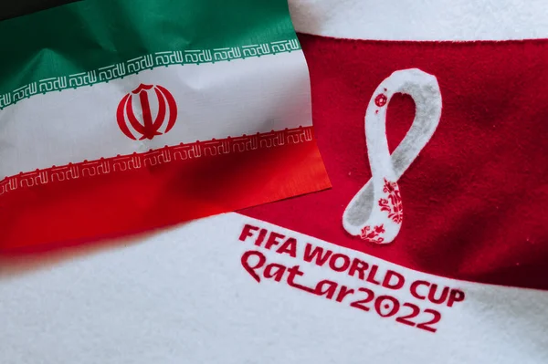 Qatar Doha July 2022 Iran National Flag Logo Fifa World — Stockfoto