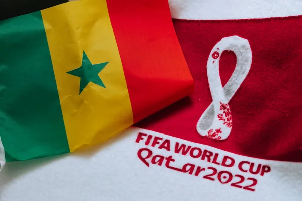 Qatar Doha July 2022 Senegal National Flag Logo Fifa World — Foto de Stock