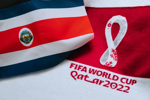 Qatar Doha July 2022 Costa Rica National Flag Logo Fifa — Stockfoto