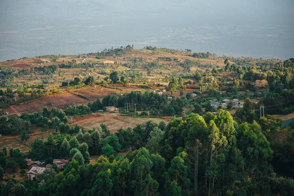 Great Rift Valley, view on scenery from Iten in Kenya. Place where are born runners and marathon stars. Home of Champions