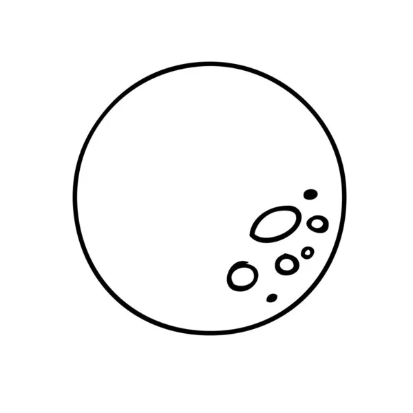 Esoterisches Symbol des Mondes. Himmlische Zeichen. Vektorillustration. — Stockvektor