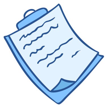 El çizimi klinik analiz sonucu, karalama biçimi vektöründe tıbbi kontrol.