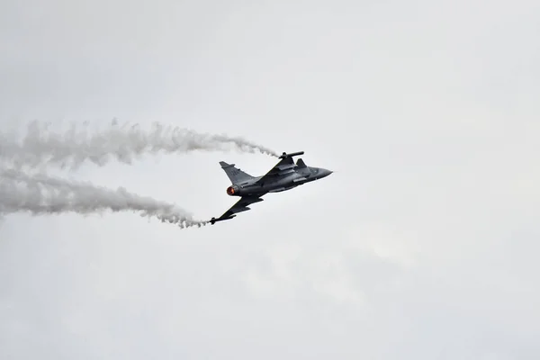 Nato Days Ostrava Česká Republika Září 2021 Saab Jas Gripen — Stock fotografie