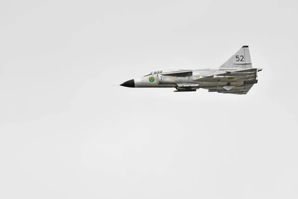 Otan Days Ostrava República Tcheca Setembro 2021 Saab Ajs37 Viggen — Fotografia de Stock