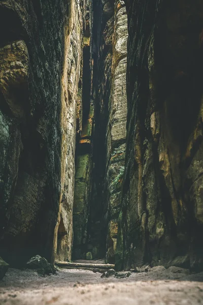 Teplicke Skaly Oraș Rock Din Republica Cehă Traseu Educațional Prin — Fotografie, imagine de stoc