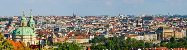 Panorama Miasta Praga Republice Czeskiej Nad Wełtawą Widok Hradcany Budynków — Zdjęcie stockowe