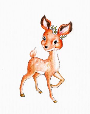 Sevimli geyik yavrusu