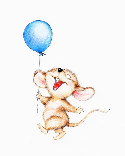 mutlu fare ile balon