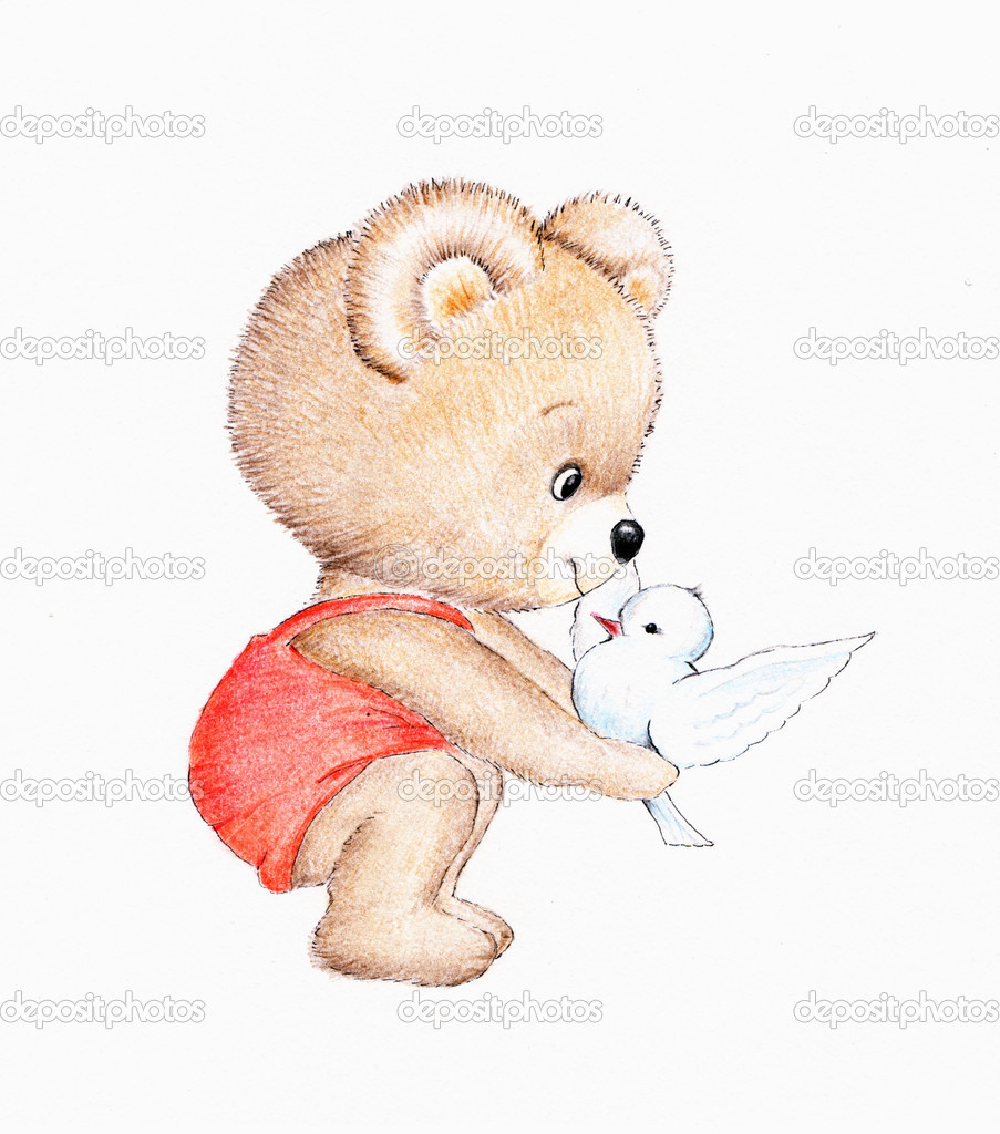 pigeon teddy bear