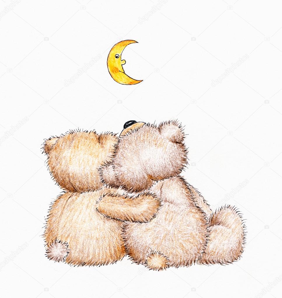 Two Teddy Bears In Love Stock Photo By C Tchumak