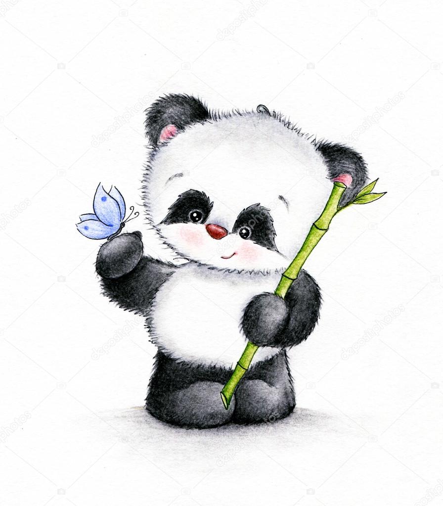 Panda dibujo fotos de stock, imágenes de Panda dibujo sin royalties |  Depositphotos