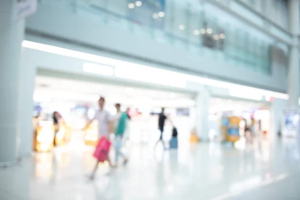 Blurred Background People Walking Shopping Duty Free Shop Airport — Fotografia de Stock