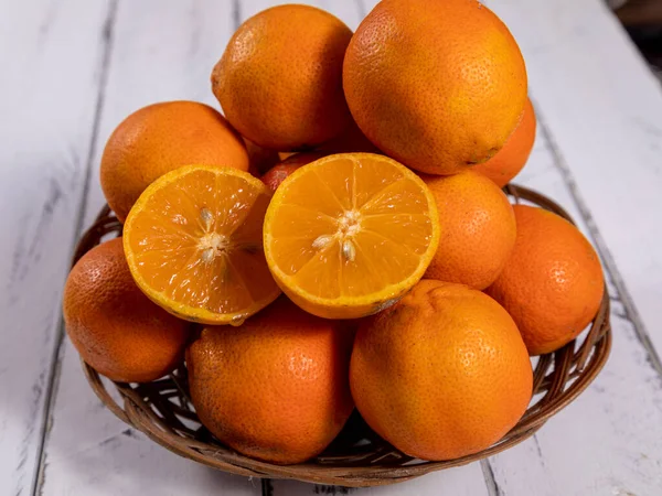 Rangpur Citrus Limonia Citrus Reticulata Medica Ook Wel Rangpur Lime — Stockfoto
