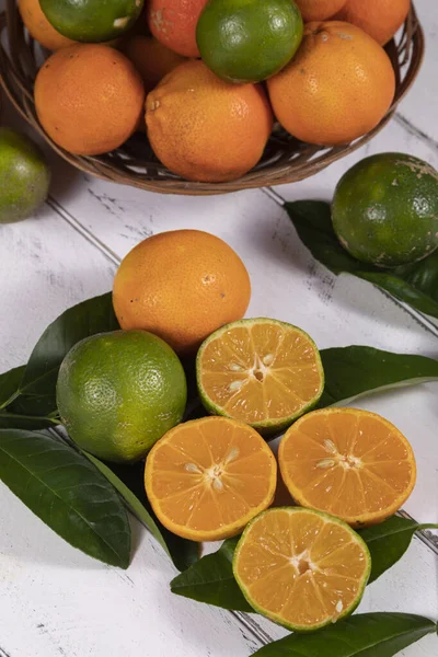 Rangpur Citrus Limonia Citrus Reticulata Medica 만다린 란다린 불리기도 — 스톡 사진