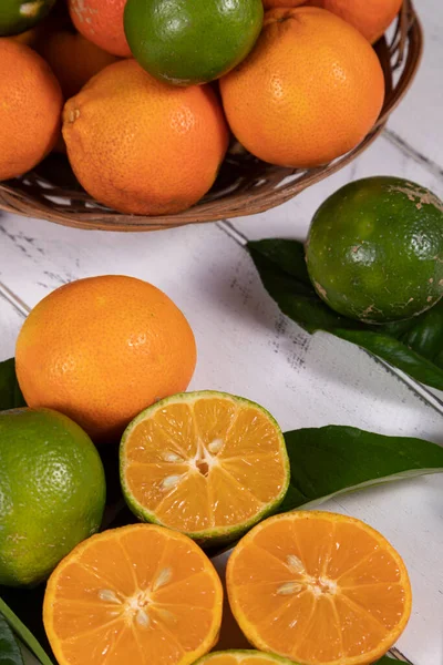 Rangpur Citrus Limonia Oder Citrus Reticulata Medica Manchmal Auch Rangpur — Stockfoto