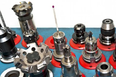 CNC araçları. Freze sanayi. portre.