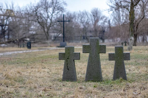 Odessa Ucrania 2022 Tercer Cementerio Cristiano Alemán —  Fotos de Stock