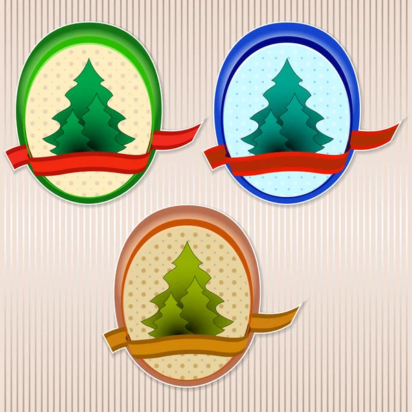 Ecology retro vector badge — Stock Vector