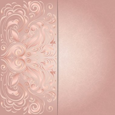 Pembe çiçek desenli davetiye için arka plan