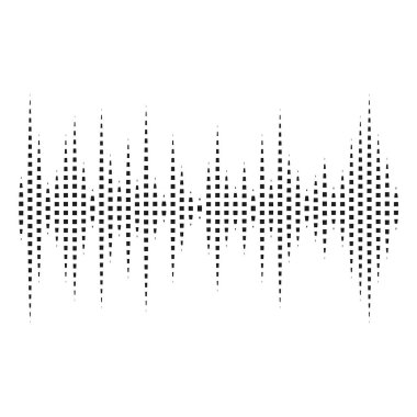 Noktalı soyut eşitleyici. Dikey noktalar. Grafik eq 'nin vektör illüstrasyonu