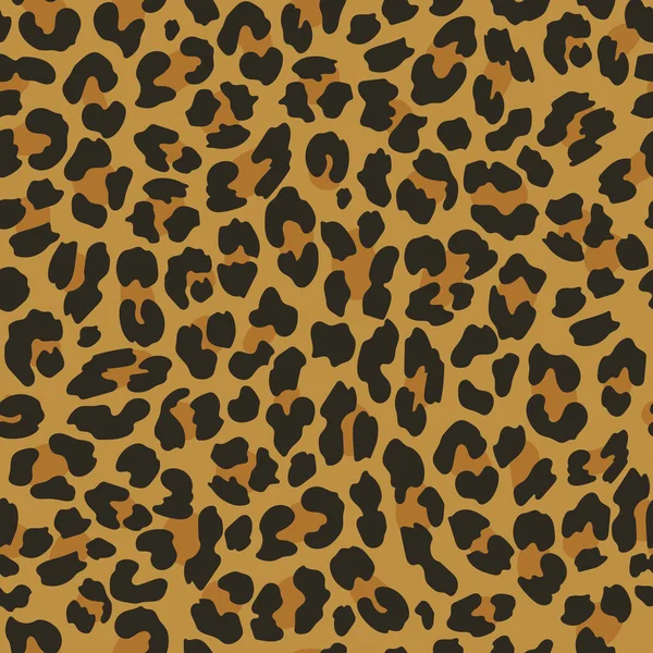 ヒョウのシームレスなパターン。ベクトルアフリカの背景。野生動物壁紙. — ストックベクタ