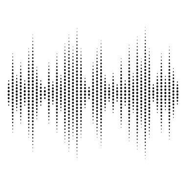 Noktalı soyut eşitleyici. Dikey noktalar. Grafik eq 'nin vektör illüstrasyonu